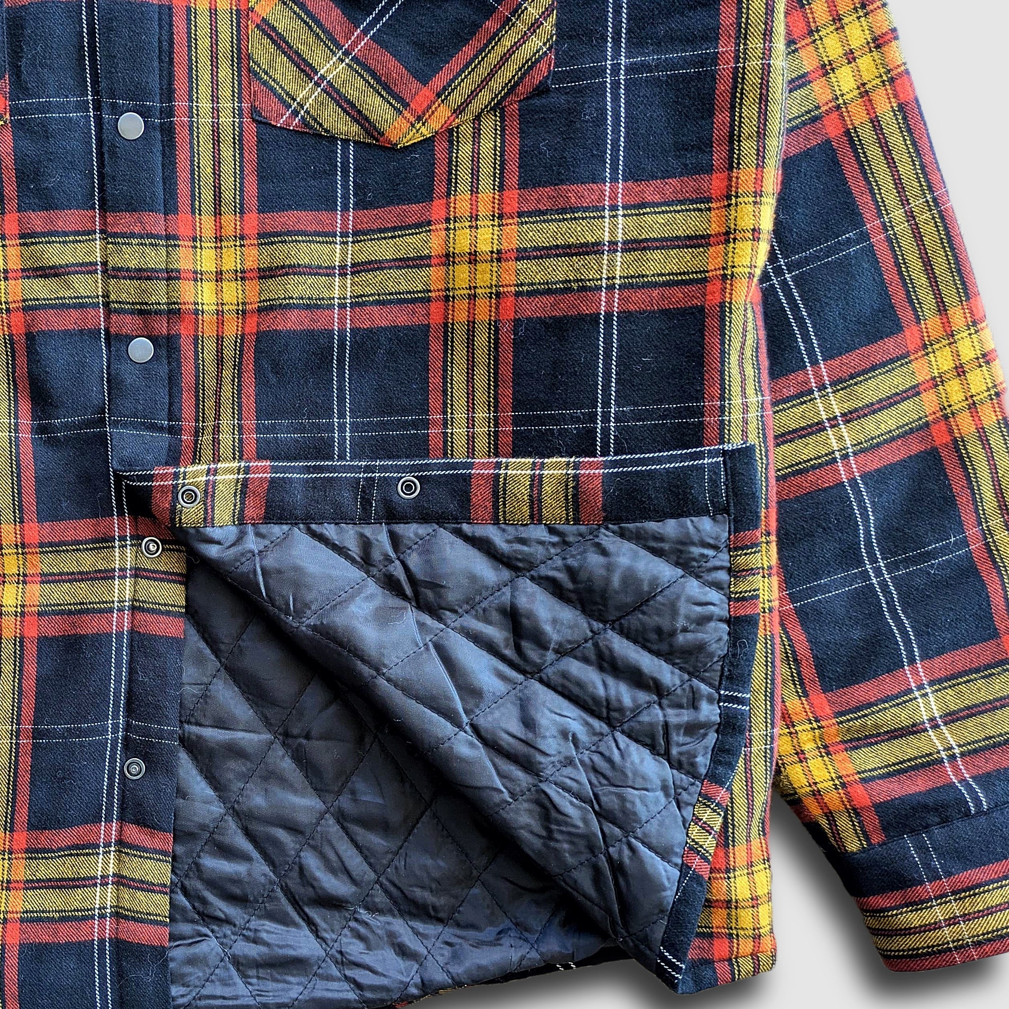 Juniper Insulated Flannel Shacket - Black/Red/Yellow - Lolomo!