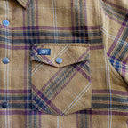 Juniper Insulated Flannel Shacket - Dijon/Maroon