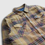 Juniper Insulated Flannel Shacket - Dijon/Maroon