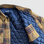 Juniper Insulated Flannel Shacket - Dijon/Maroon