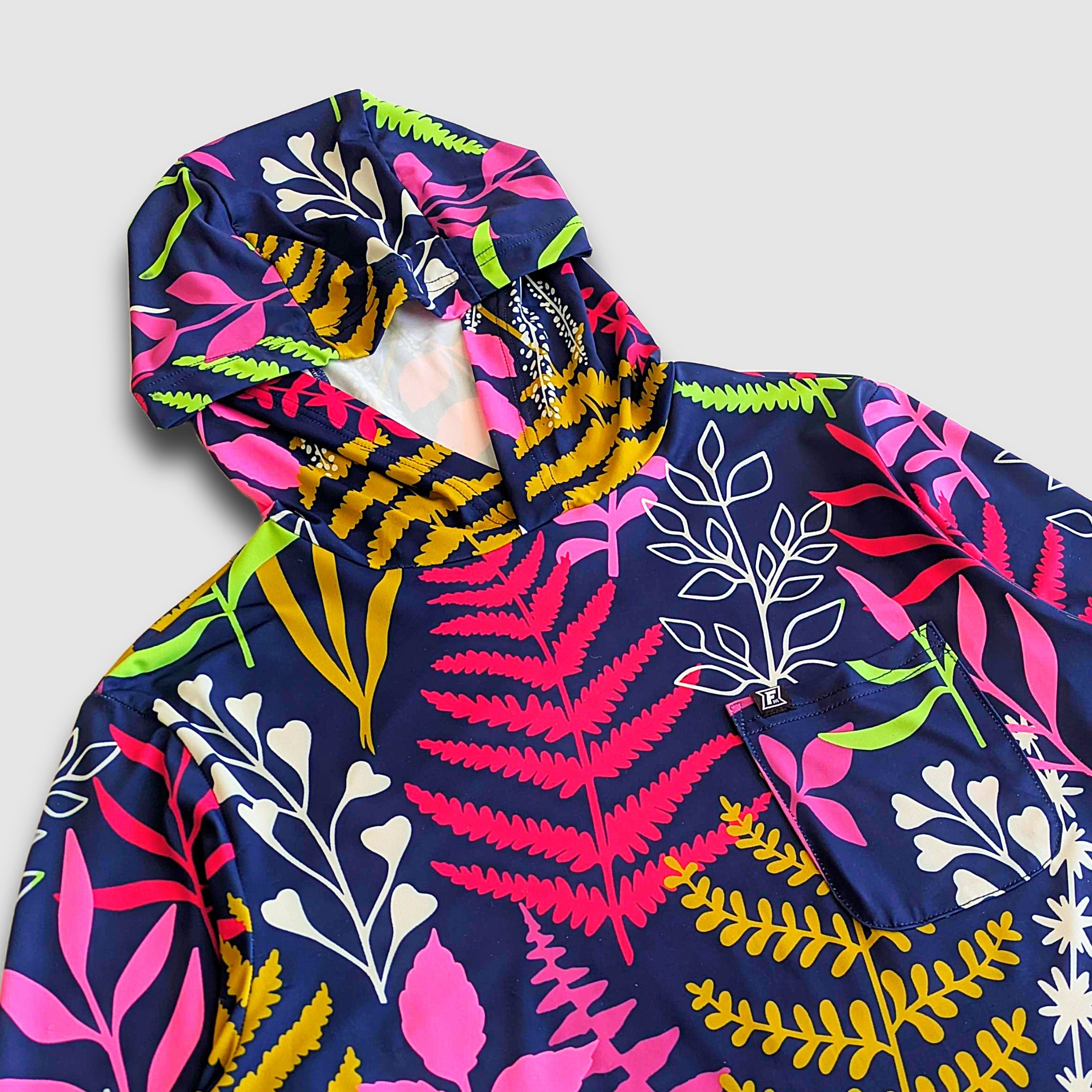 Women's Carson Sun Hoodie - Botanical Fern - Lolomo!