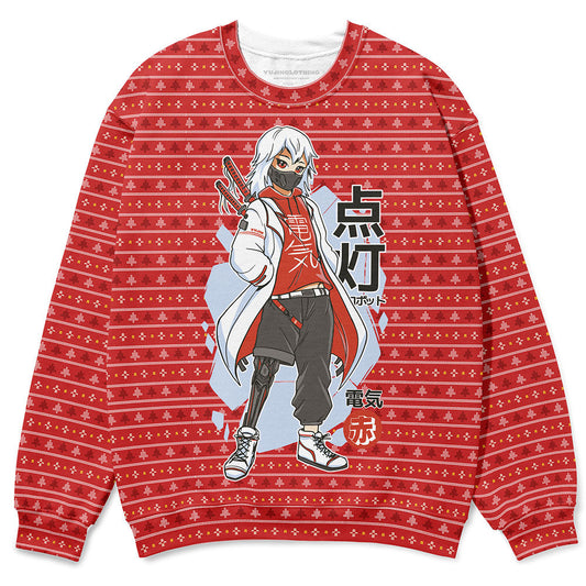 Anime Samurai Christmas Ugly Sweatshirt
