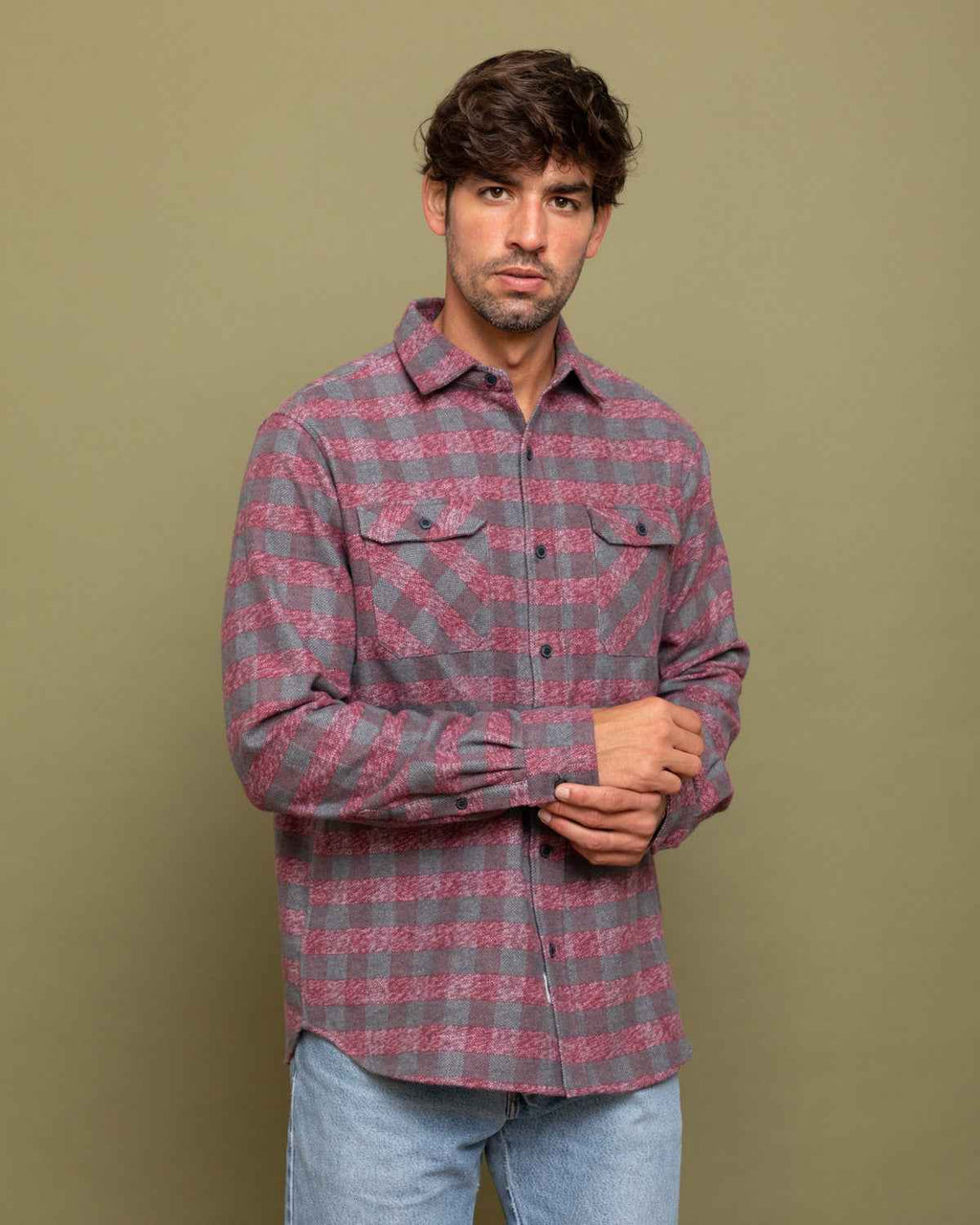 Grand Flannel, Burgundy