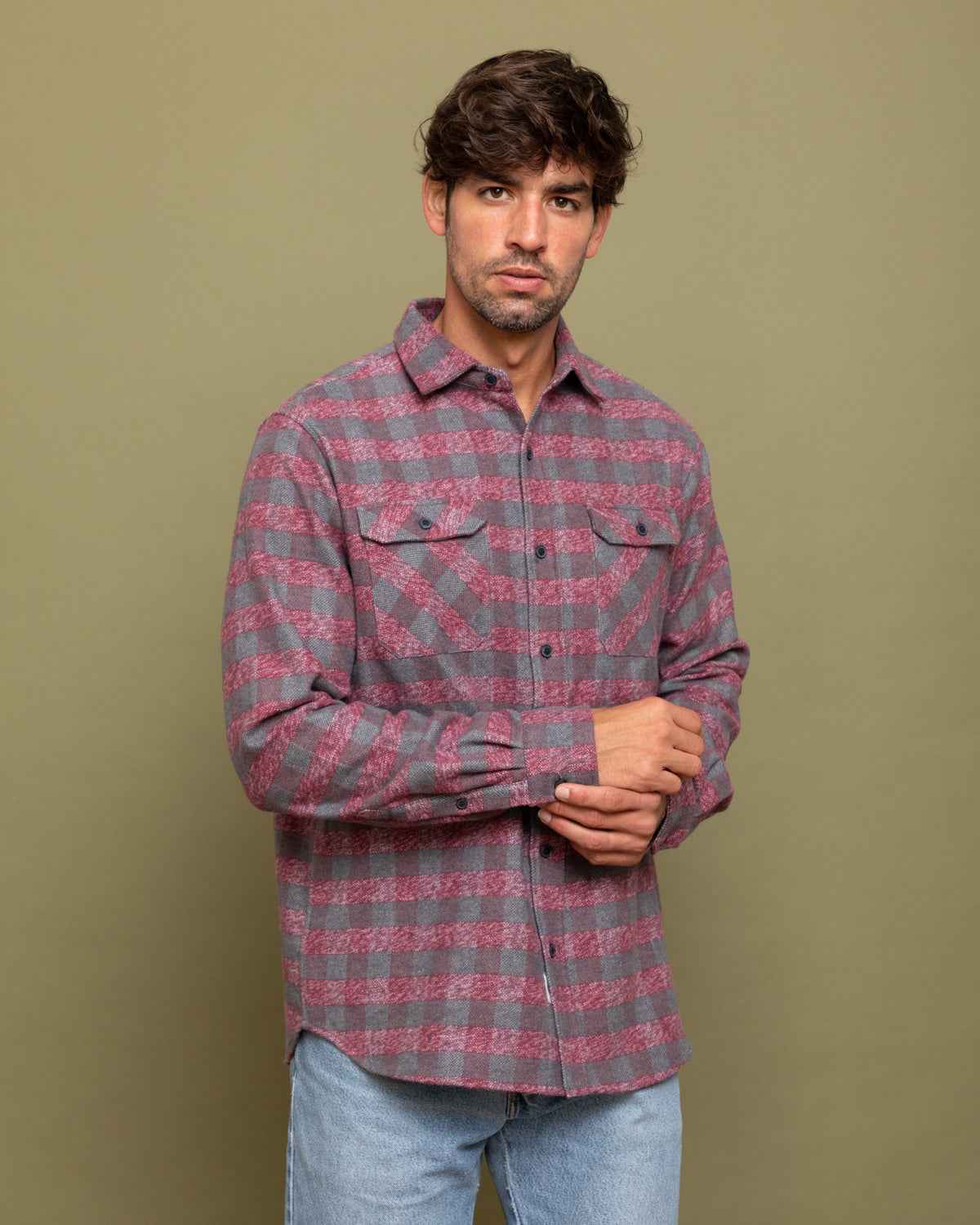 Grand Flannel, Burgundy