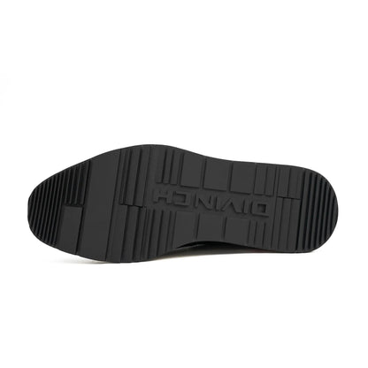 Green & Brown Brogues with Thick Heel