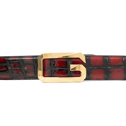 Handcrafted Alligator Leather Belts DVG02