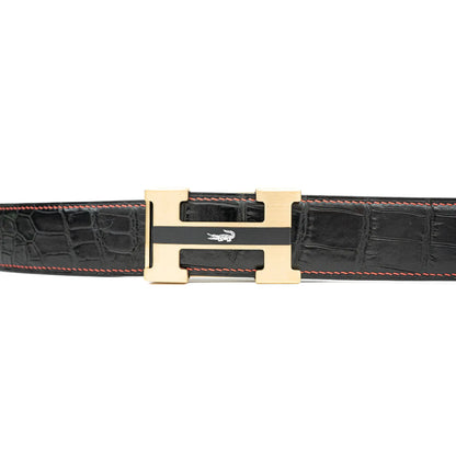 Handcrafted Alligator Leather Belts DVG116