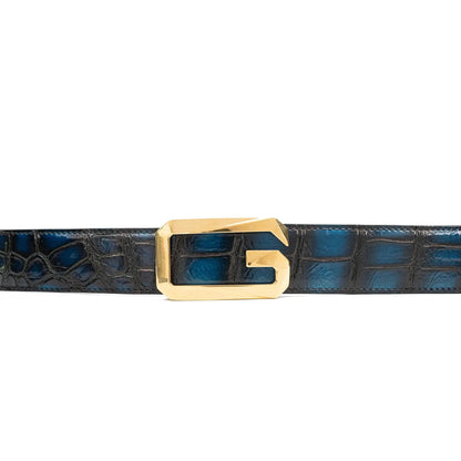Handcrafted Alligator Leather Belts DVG12