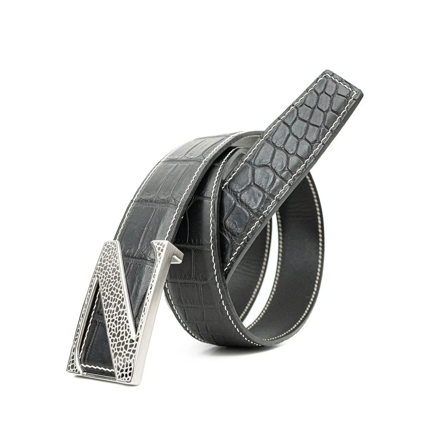 Handcrafted Alligator Leather Belts DVG128
