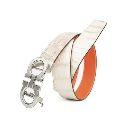 Handcrafted Alligator Leather Belts DVG252