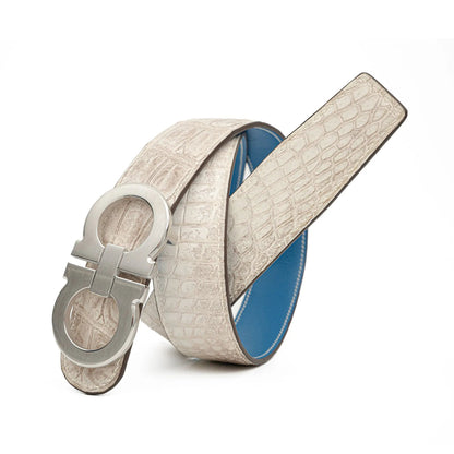 Handcrafted Alligator Leather Belts DVG352