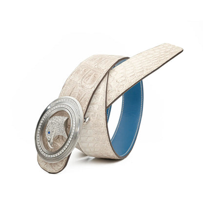 Handcrafted Alligator Leather Belts DVG366