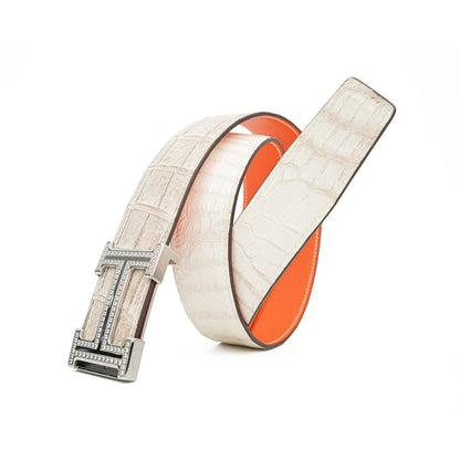 Handcrafted Alligator Leather Belts DVG73