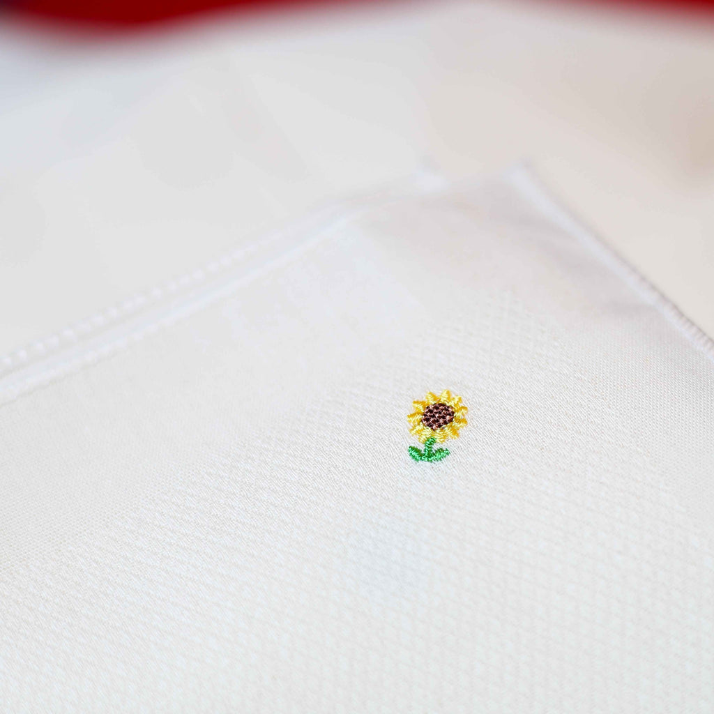 Our Extra-Soft, Extra-Sustainable Hanky with 🌻 Sunflower Embroidery