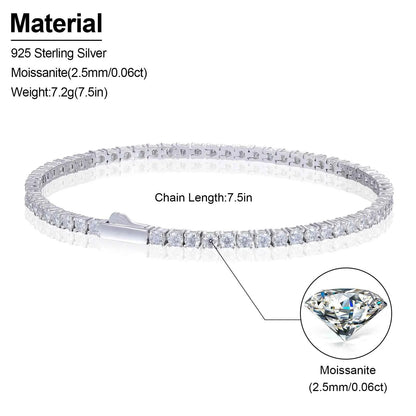 Lévêque Tennis Diamond Bracelet 2mm