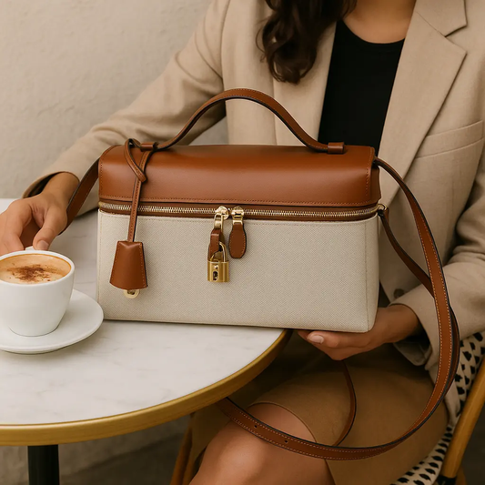 THE ZELMA LEATHER BAULETTO BAG