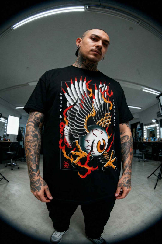 Eagle Eye Tattoo Tee | Ghost & Darkness Streetwear