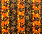 Hibiscus, Sea Turtle Rayon Challis Fabric | Islands Fabric