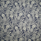Tribal Tattoo with Pineapples Chambray (Denim Look) Fabric | Islands Fabric