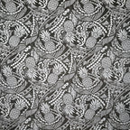 Tribal Tattoo with Pineapples Chambray (Denim Look) Fabric | Islands Fabric