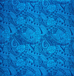 Traditional Polynesian Tapa Monstera leaves design Fabric | Polyester