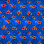 Tiare Waves Traditional Tattoo Polyester Fabric | Islands Fabric