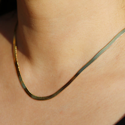 Snake chain necklace-2