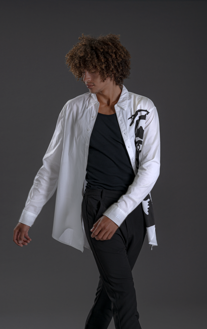 Longline Button-Up : Duality