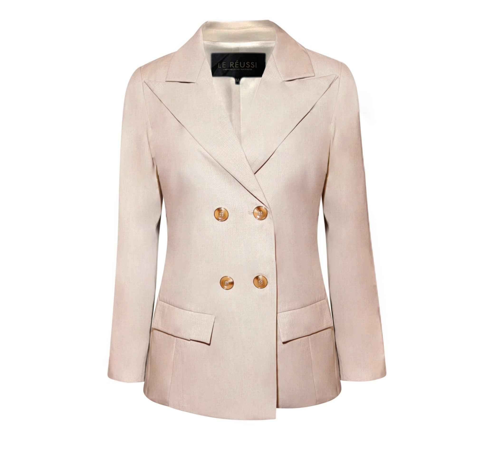 Blazer cruzado de lana Louise: estilo clásico para mujer