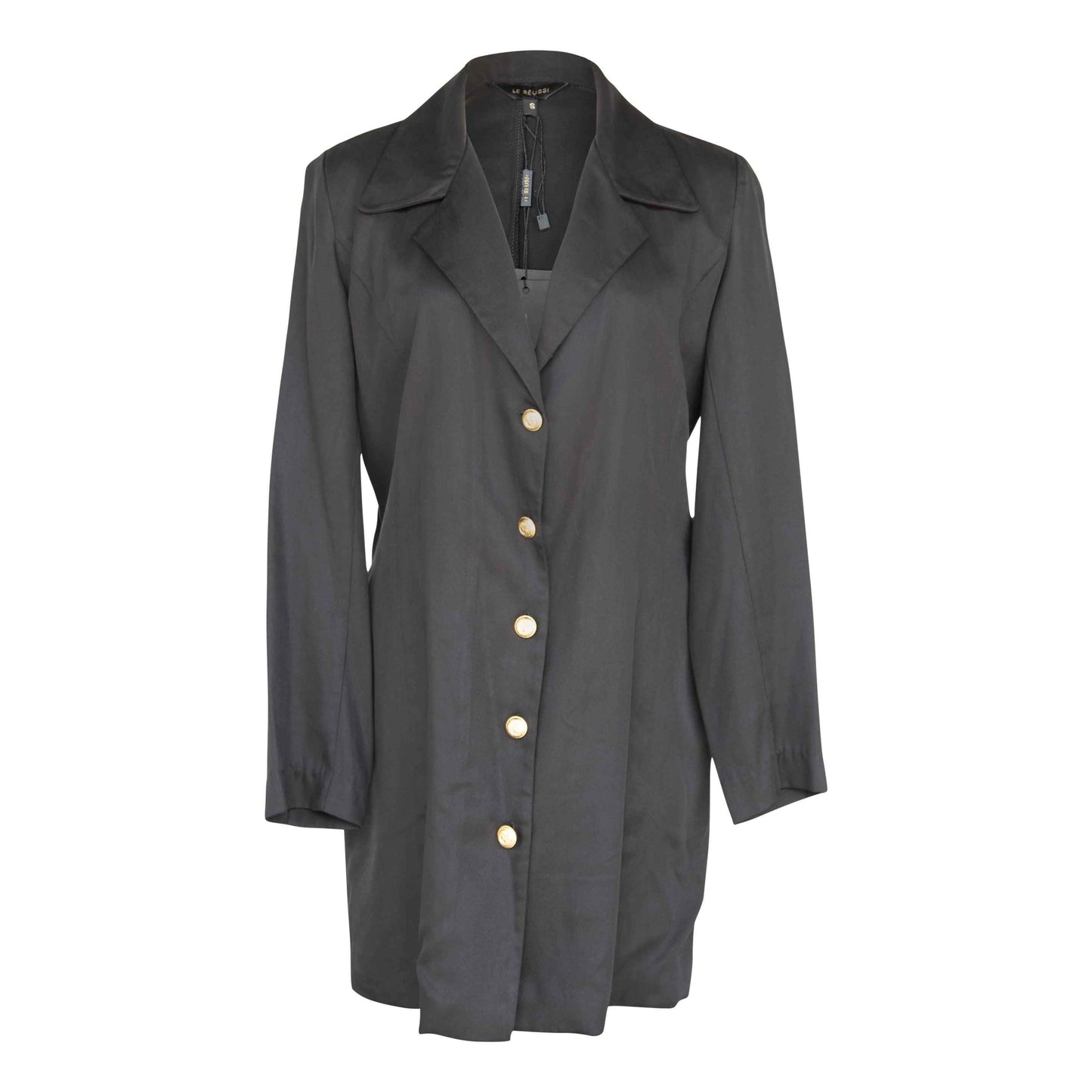 Grace Long Blazer Dress in Black – Women’s Tailored Blazer Dress