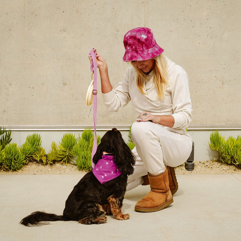 Malibu Sunset Sustainable Hemp Cotton Adjustable Dog Leash – Durable & Soft