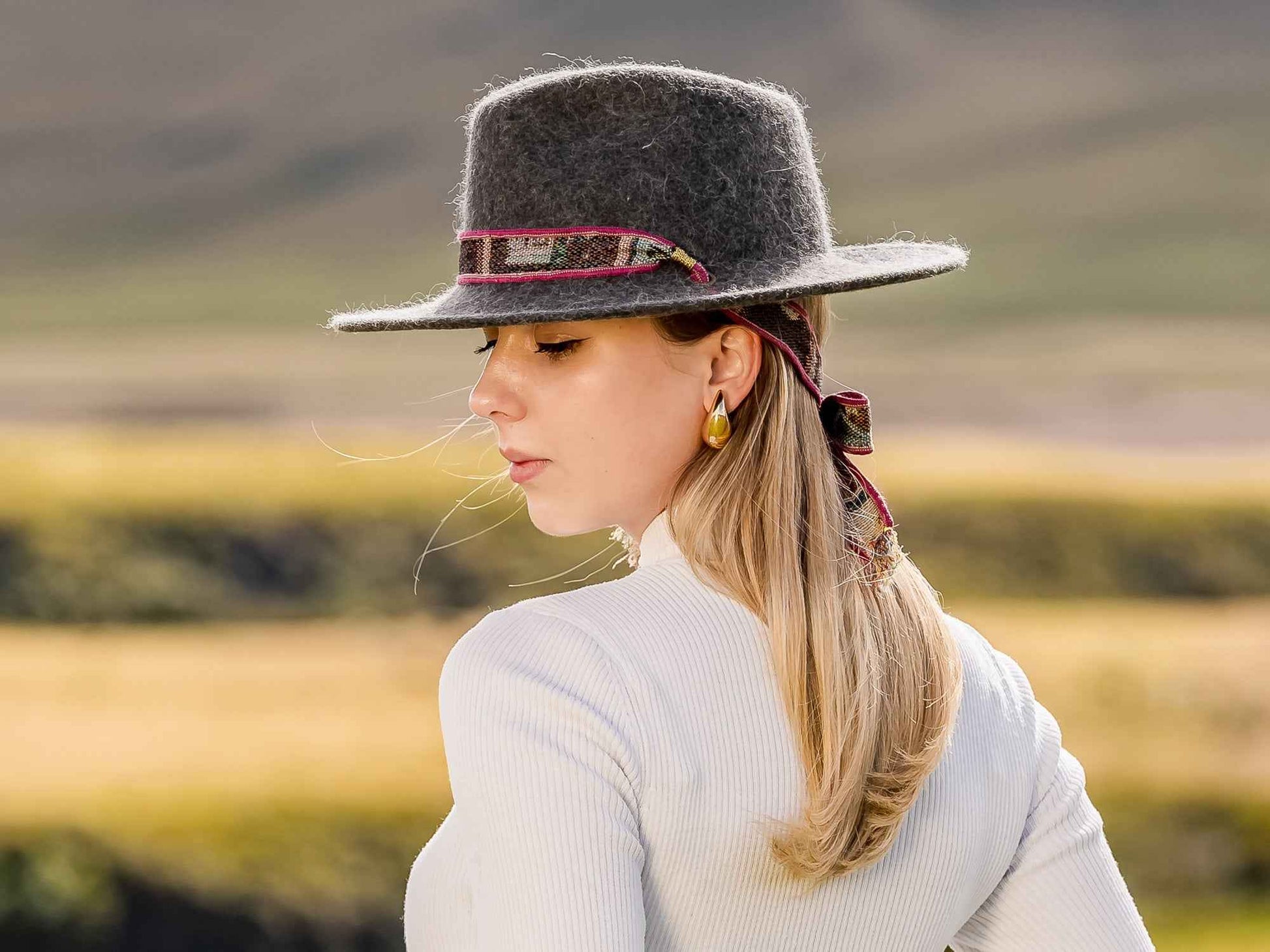 Trendly Alpaca Wool Felt Hat Shalva