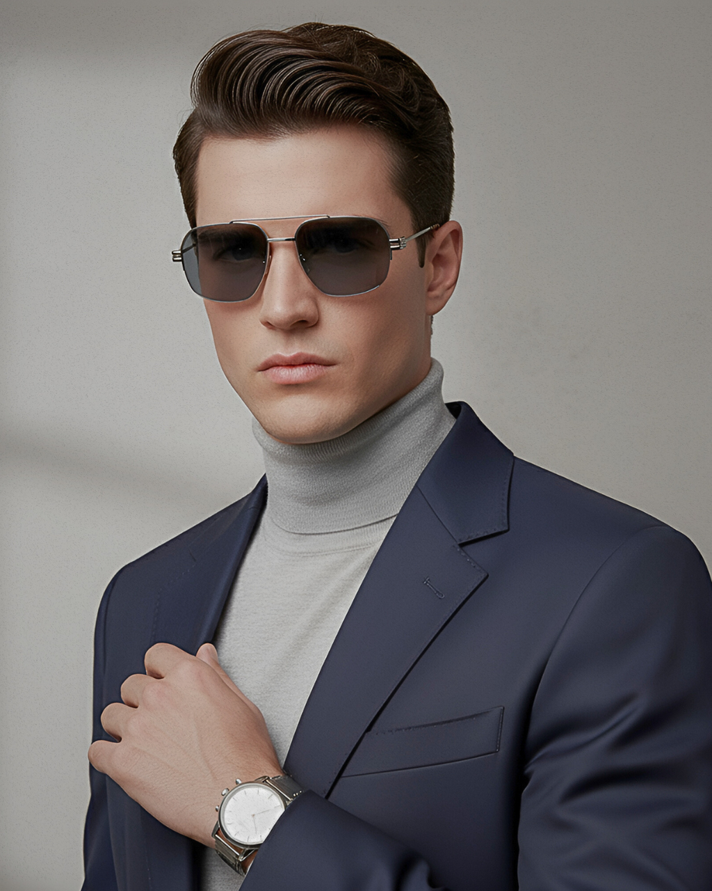 Bold Black Aviator Sunglasses
