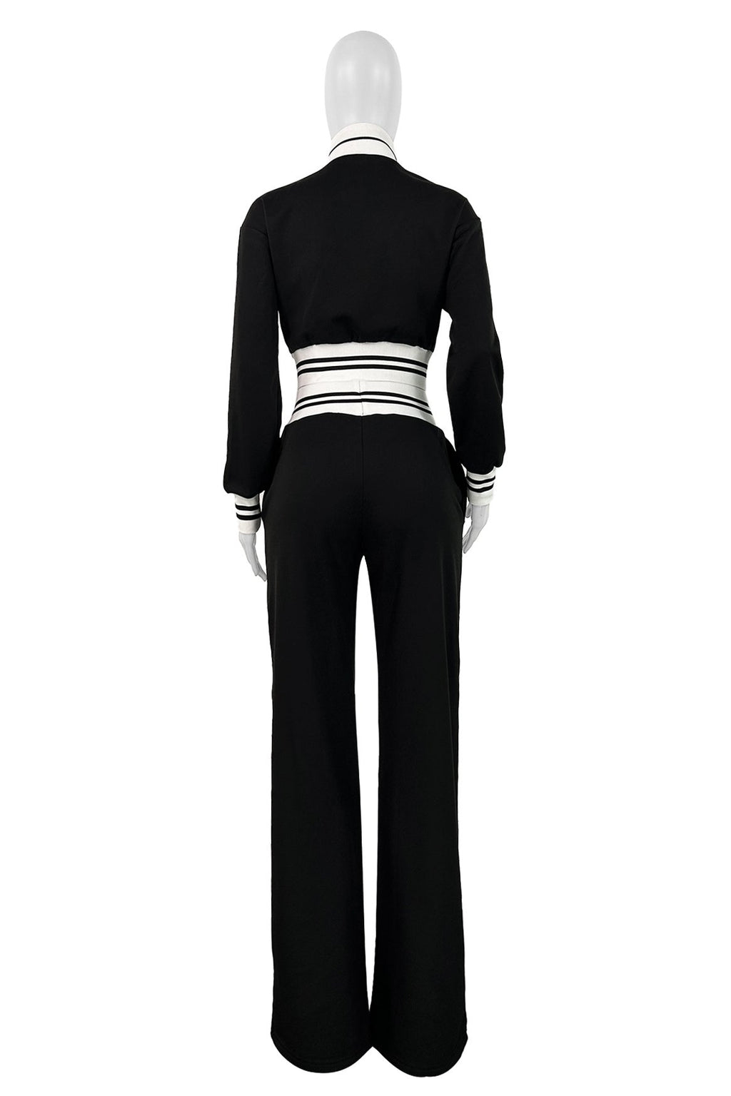 ENSEMBLE PANTALON DEUX PIÈCES DÉCONTRACTÉ MODE FEMME