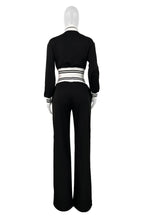 ENSEMBLE PANTALON DEUX PIÈCES DÉCONTRACTÉ MODE FEMME