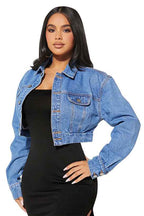 CHAQUETA CORTA VAQUERA DE MODA PARA MUJER