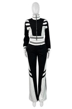 ENSEMBLE PANTALON DEUX PIÈCES DÉCONTRACTÉ MODE FEMME
