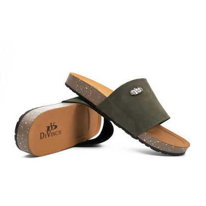 Olive Green Single - Strap Slides