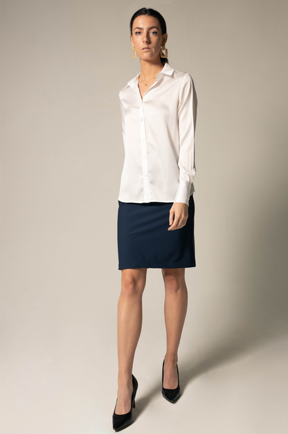 Elegance Silk Blouse in White – Luxurious Women’s Top - Lolomo!