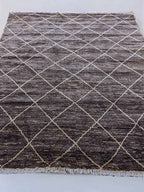 Tétouan Hand Knotted Rug - Size: 8.11 x 6