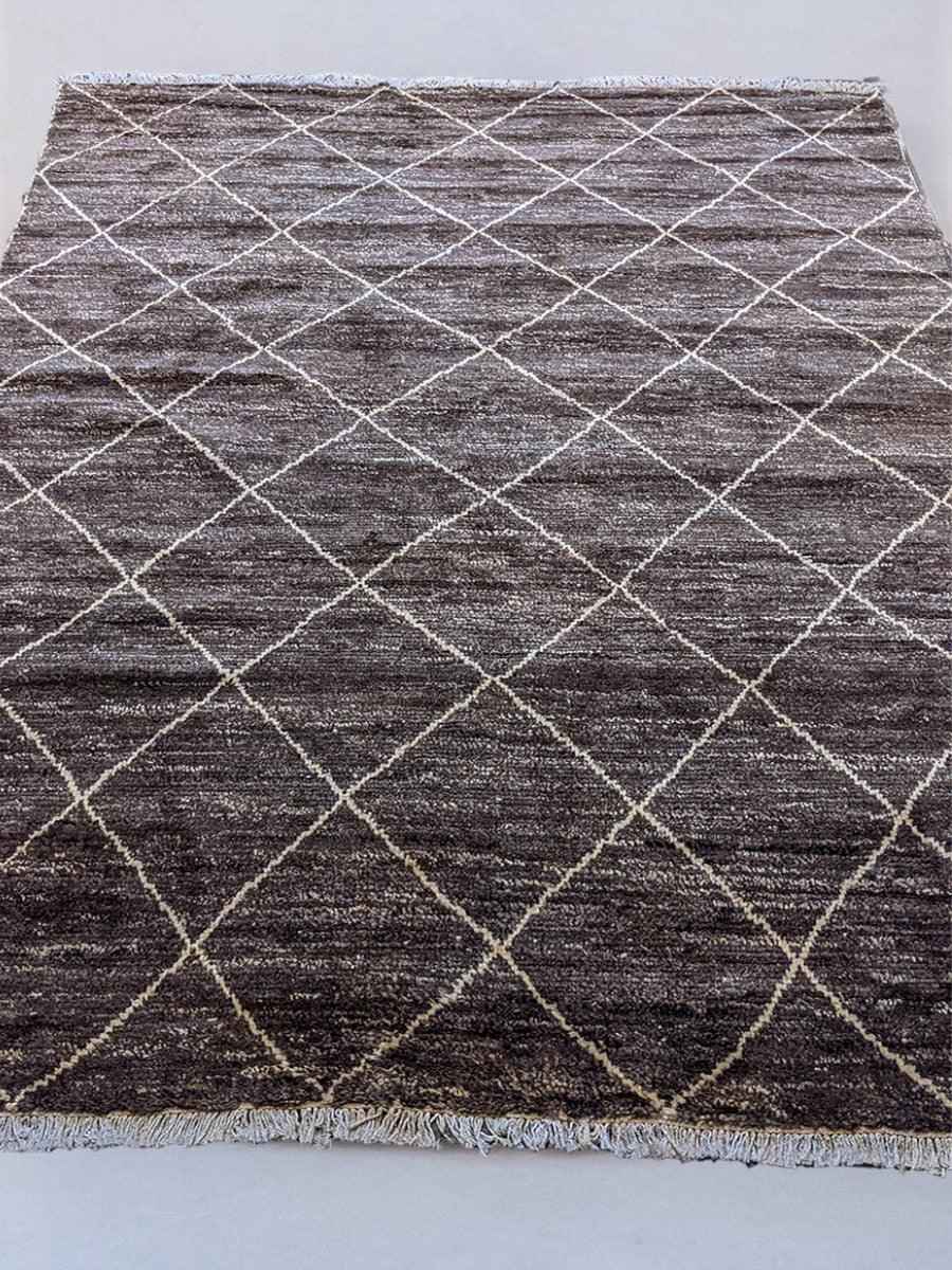 Tétouan Hand Knotted Rug - Size: 8.11 x 6-2