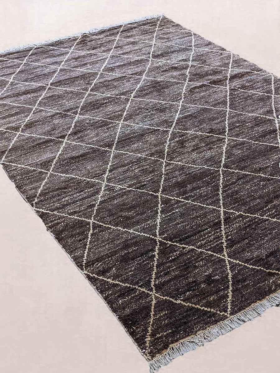 Tétouan Hand Knotted Rug - Size: 8.11 x 6-1