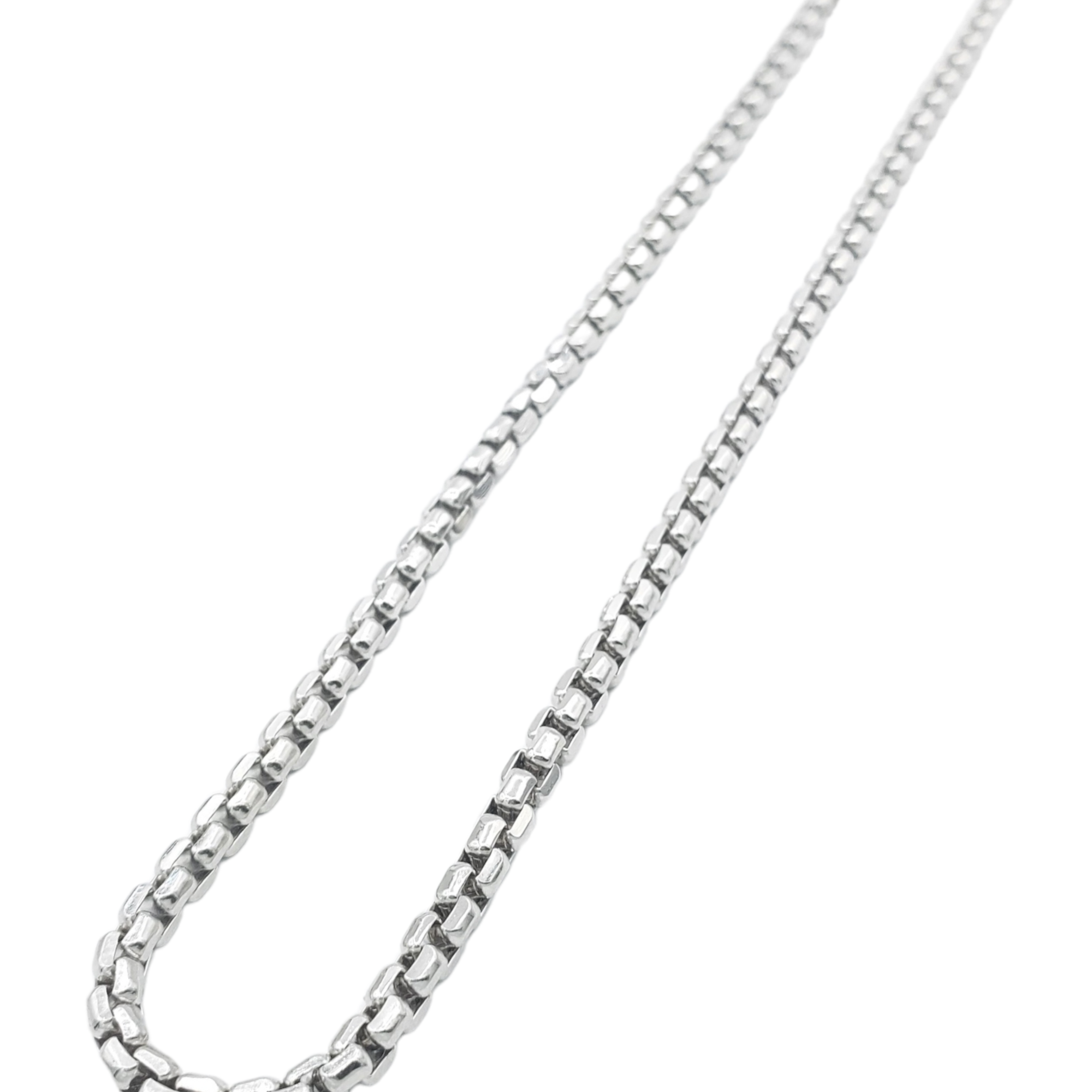 14K Gold- Hollow Box Chain (White Gold) - Lolomo!