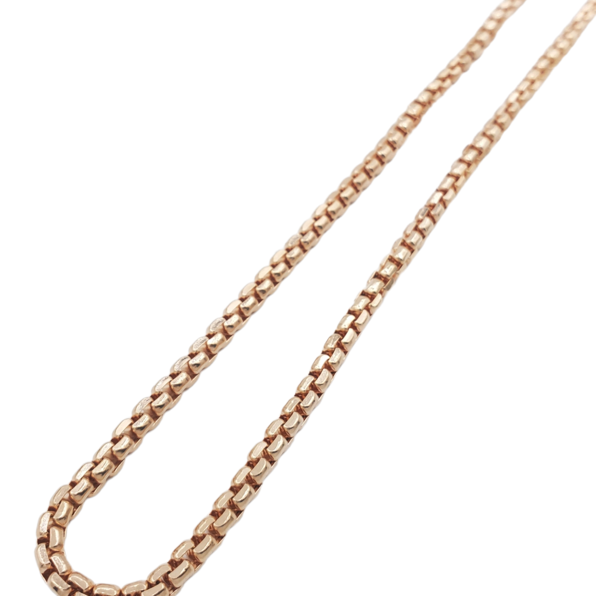 14K Gold- Hollow Box Chain (Rose Gold) - Lolomo!
