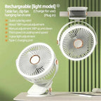 Portable 8000mAh Camping Fan with LED Light