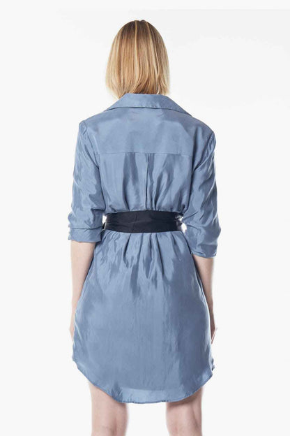 Cielo Blue Blazer Dress – Women’s Tailored Blazer-Style Dress