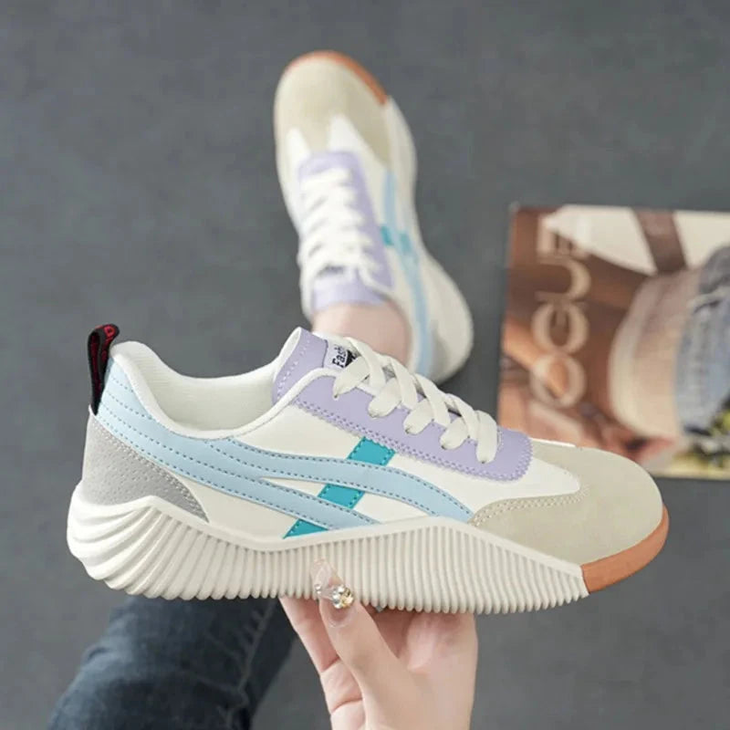 Crestar Women's Casual Shoes Fashion Breathable Mesh Athletic Shoes Outdoor Soft Bottom Sneakers Comfort Low-top Walking Shoes