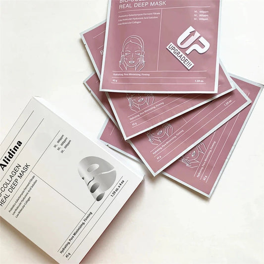 4pcs Bio Collagen Real Deep Masks Collagen Boost Hydrating Face Bio Collagen Hydrating Mask Bio Collagen Firming Anti-aging Mask