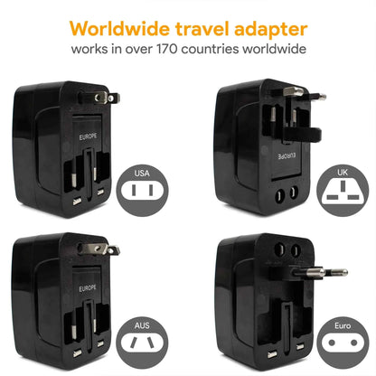 International Travel Adapter with USB Ports