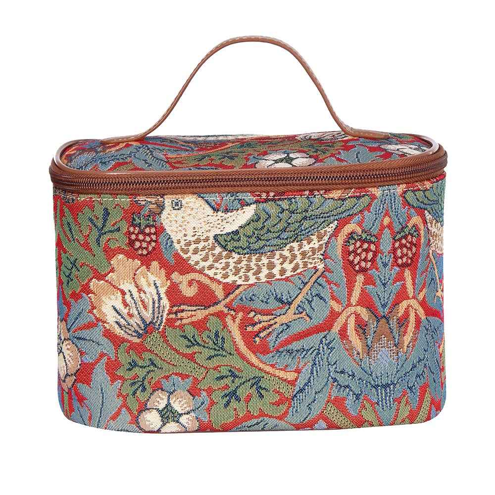 William Morris Strawberry Thief Red - Toiletry Bag - Lolomo!